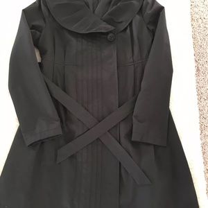 Liz Lange Maternity Classic Overcoat in Black